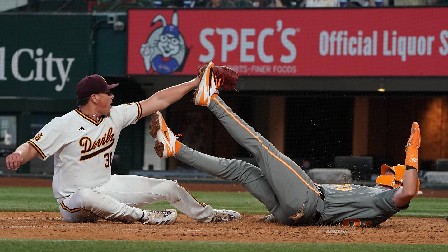 Sun Devils come up short in comeback bid, fall 5-3 to No. 20 Tennessee