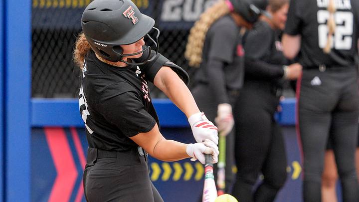 The Texas Tech softball team practices at Devon Park ahead of the Women’s College World Series in Oklahoma City, on Wednesday, May 27, 2026. The Texas Tech softball team practices at Devon Park ahead of the Women’s College World Series in Oklahoma City, on Wednesday, May 27, 2026.
