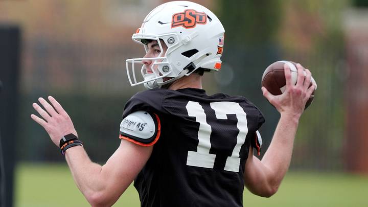 Oklahoma State's Drew Mestemaker. Oklahoma State's Drew Mestemaker.