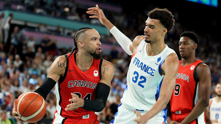 The Houston Rockets' Dillon Brooks struggled against France on Tuesday
