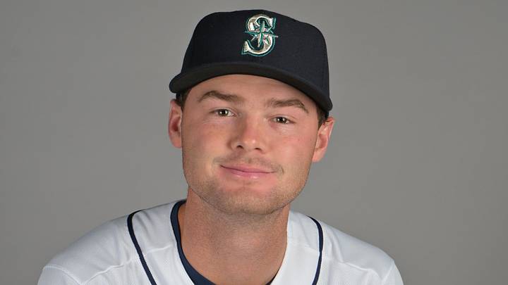 Feb 19, 2026; Peoria, AZ, USA;  Seattle Mariners pitcher Kade Anderson (13) during spring training photo day in Peoria, AZ. Mandatory Credit: Jayne Kamin-Oncea-Imagn Images