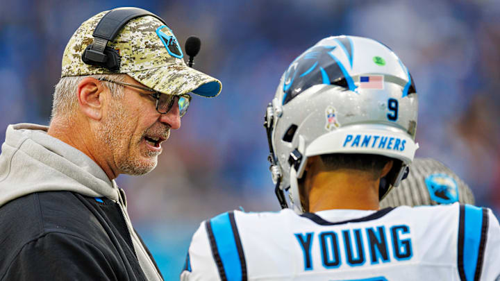 Frank Reich and Bryce Young