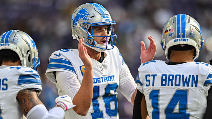 Detroit Lions quarterback Jared Goff (16). Detroit Lions quarterback Jared Goff (16).