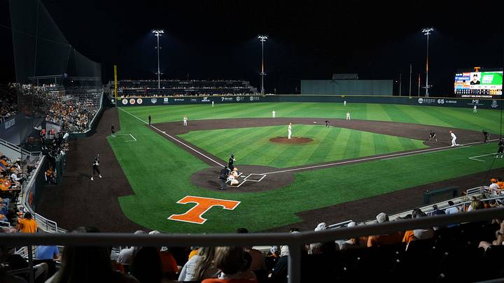 Tennessee takes the field during a baseball game between Tennessee and Wright State in Lindsey Nelson Stadium in Knoxville, Tennessee, March 6, 2026. Tennessee takes the field during a baseball game between Tennessee and Wright State in Lindsey Nelson Stadium in Knoxville, Tennessee, March 6, 2026.