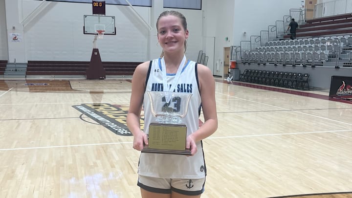 Shelby Lewis helped Mount de Sales Academy claim its first Interscholastic Athletic Association of Maryland (IAAM) title Sunday evening. The Carnegie Mellon University finished with 12 points as the Sailors defeated Notre Dame Prep in overtime in the B Conference final at Howard Community College. Shelby Lewis helped Mount de Sales Academy claim its first Interscholastic Athletic Association of Maryland (IAAM) title Sunday evening. The Carnegie Mellon University finished with 12 points as the Sailors defeated Notre Dame Prep in overtime in the B Conference final at Howard Community College.