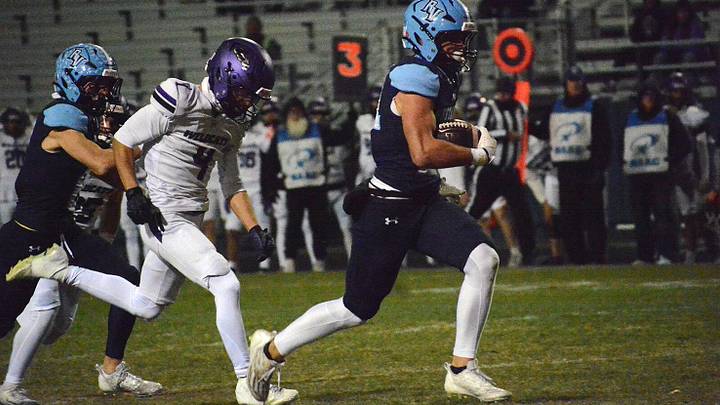 Ralston Valley running back Levi Rillos (with ball) is a Wyoming commit. Ralston Valley running back Levi Rillos (with ball) is a Wyoming commit.