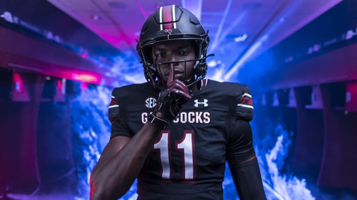 Three-star EDGE Jaiden Braker on his official visit to South Carolina on June 7th, 2024