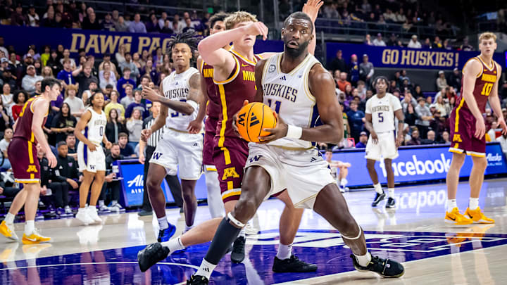 Franck Kepnang gets the ball down low against Minnesota. Franck Kepnang gets the ball down low against Minnesota.