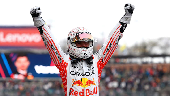 [US, Mexico & Canada customers only] April 6, 2025; Suzuka, JAPAN; Max Verstappen celebrates after winning the F1 Japanese Grand Prix at Suzuka Circuit. Mandatory Credit: Issei Kato/Reuters via Imagn Images