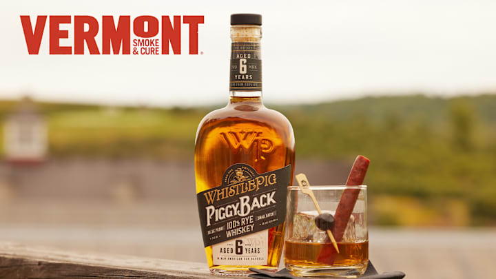 Maple Old Fashioned meat sticks from Vermont Smoke & Cure and Whistlepig Whiskey. Image courtesy Vermont Smoke & Cure