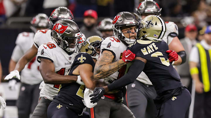 Mike Evans, Tampa Bay Buccaneesrs, Marshon Lattimore, New Orleans Saints