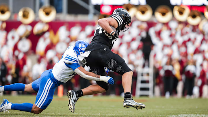 BYU linebacker Jack Kelly against Iowa State