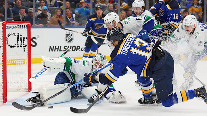 Vancouver Canucks v St Louis Blues