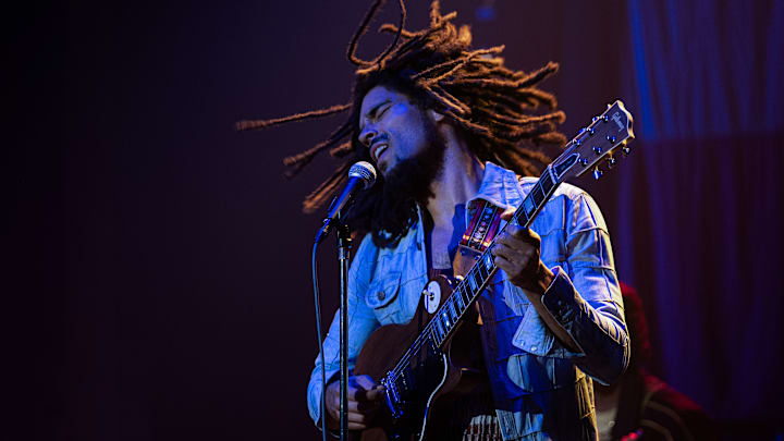 Kingsley Ben-Adir as “Bob Marley” in Bob Marley: One Love from Paramount Pictures.