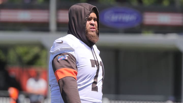 Browns left tackle Jedrick Wills Jr.,on Monday, August 2, 2021 in Berea, Ohio, at CrossCountry Mortgage Campus. [Phil Masturzo/ Beacon Journal]

Browns 8 3 16