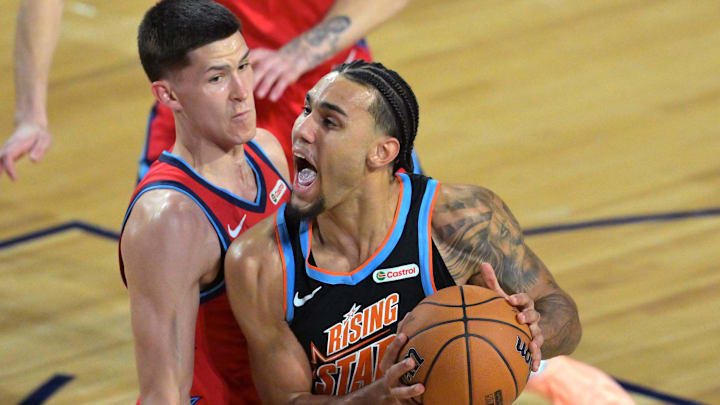 Jaylon Tyson in the NBA All Star Rising Stars game 