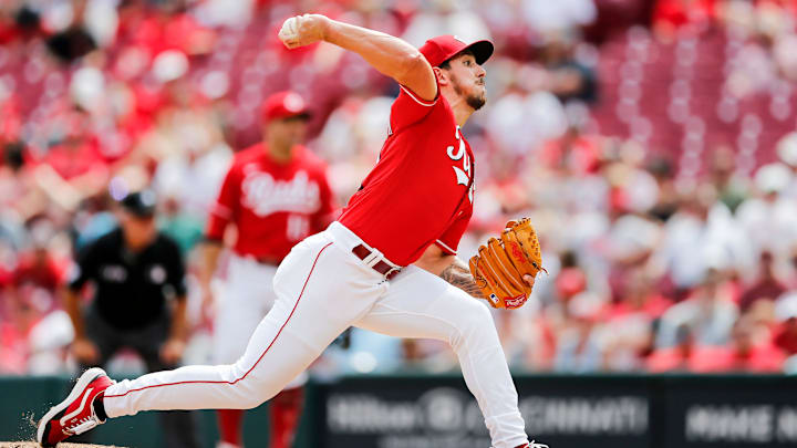 Cincinnati Reds relief pitcher Michael Lorenzen (21) delivers the ball in the eighth inning of the MLB Interleague game between the Cincinnati Reds and the Minnesota Twins at Great American Ball Park in downtown Cincinnati on Wednesday, August 4, 2021.
Minnesota Twins At Cincinnati Reds Cincinnati Reds relief pitcher Michael Lorenzen (21) delivers the ball in the eighth inning of the MLB Interleague game between the Cincinnati Reds and the Minnesota Twins at Great American Ball Park in downtown Cincinnati on Wednesday, August 4, 2021.
Minnesota Twins At Cincinnati Reds