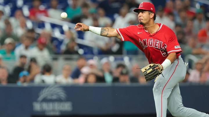Los Angeles Angels third baseman Vaughn Grissom.