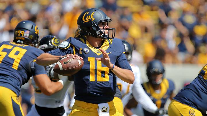 Cal's Jared Goff looks to pass against Grambling State in 2015 Cal's Jared Goff looks to pass against Grambling State in 2015