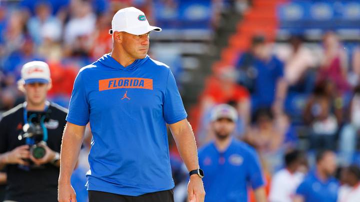 Sep 12, 2026; Gainesville, Florida, USA; Florida Gators head coach Jon Sumrall looks on before a game against the Campbell Fighting Camels at Ben Hill Griffin Stadium. Mandatory Credit: Matt Pendleton-Imagn Images Sep 12, 2026; Gainesville, Florida, USA; Florida Gators head coach Jon Sumrall looks on before a game against the Campbell Fighting Camels at Ben Hill Griffin Stadium. Mandatory Credit: Matt Pendleton-Imagn Images