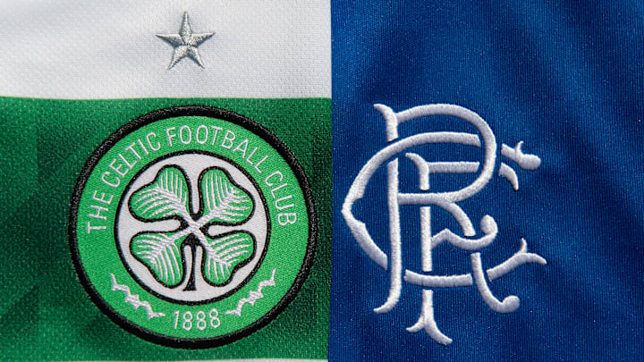 The Glasgow Celtic FC and the Glasgow Rangers FC Club Badges