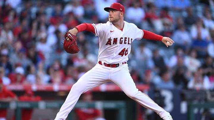 Los Angeles Angels starting pitcher Reid Detmers.