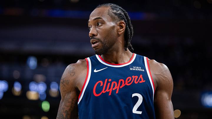 Mar 27, 2026; Indianapolis, Indiana, USA; LA Clippers forward Kawhi Leonard (2) in the first half against the Indiana Pacers at Gainbridge Fieldhouse. Mandatory Credit: Trevor Ruszkowski-Imagn Images