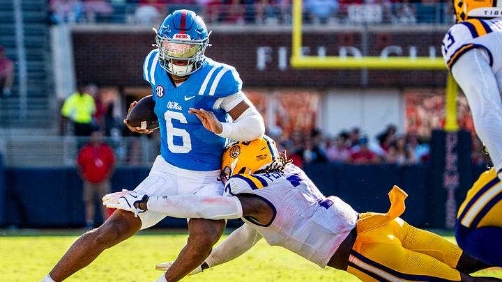 LSU is favored against Ole Miss on Saturday. LSU is favored against Ole Miss on Saturday.