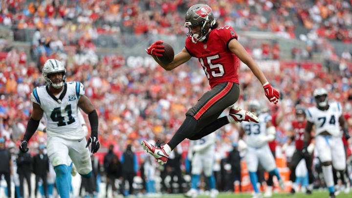 After beating the Panthers and getting some help from the Commanders, the Tampa Bay Buccaneers can clinch a playoff berth next week. (Mandatory Credit: Nathan Ray Seebeck-Imagn Images)