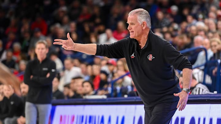 San Diego State head coach Brian Dutcher.