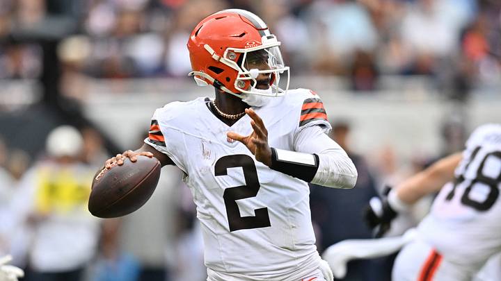 Aug 15, 2026; Chicago, Illinois, USA; Cleveland Browns quarterback Shedeur Sanders (2) passes the ball againnst the Chicago Bears during the second half at Soldier Field. Mandatory Credit: Patrick Gorski-Imagn Images Aug 15, 2026; Chicago, Illinois, USA; Cleveland Browns quarterback Shedeur Sanders (2) passes the ball againnst the Chicago Bears during the second half at Soldier Field. Mandatory Credit: Patrick Gorski-Imagn Images