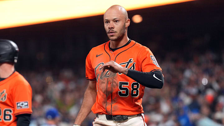 San Francisco Giants outfielder Grant McCray.