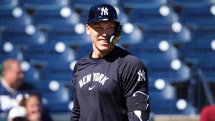 Judge and the Yankees will play their first spring training game against the Rays on Friday.
