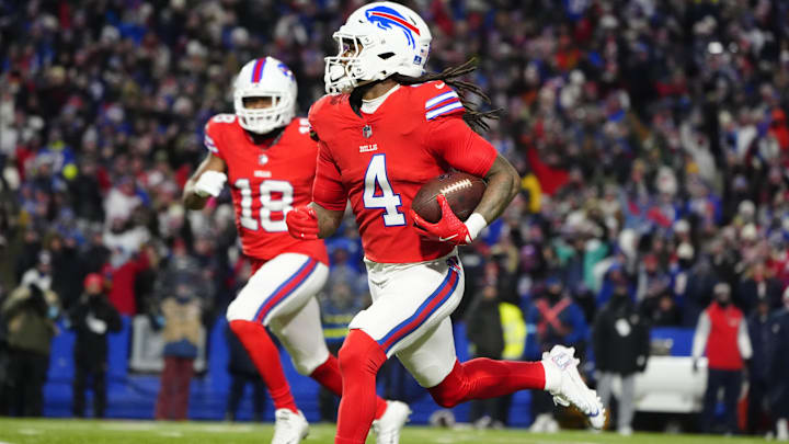 Buffalo Bills running back James Cook Buffalo Bills running back James Cook