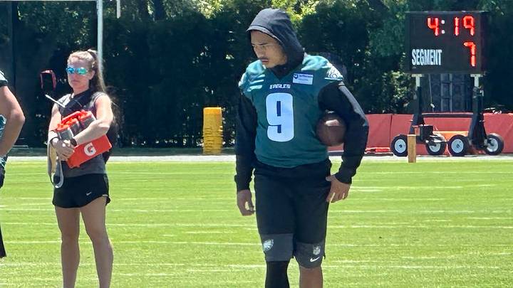 Eagles WR Makai Lemon at minicamp. Eagles WR Makai Lemon at minicamp.