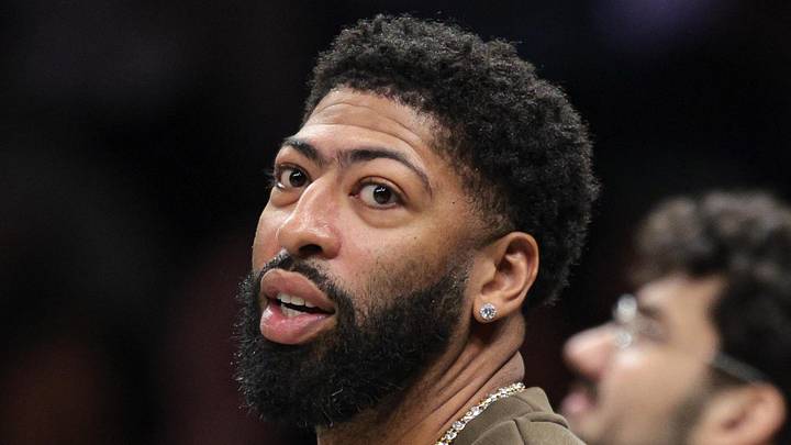 Washington Wizards forward Anthony Davis looks on during the first half against the Brooklyn Nets. Washington Wizards forward Anthony Davis looks on during the first half against the Brooklyn Nets.