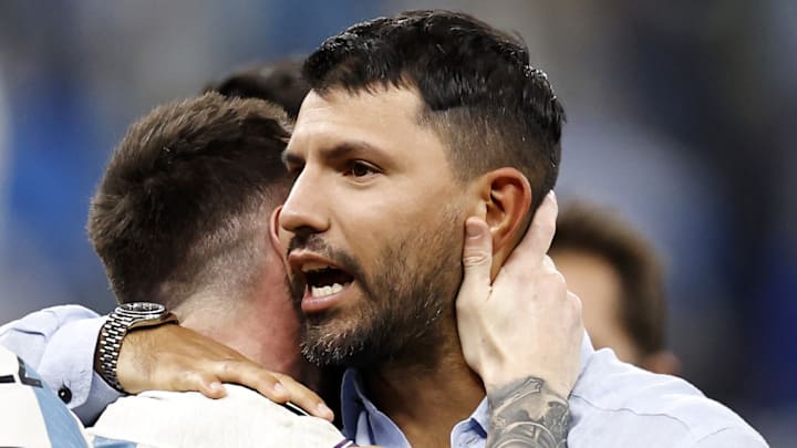 Sergio Aguero avec Nicolas Otamendi au Mondial 2022 Sergio Aguero avec Nicolas Otamendi au Mondial 2022