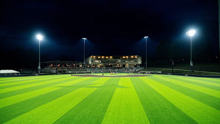 English Field under the lights. English Field under the lights.
