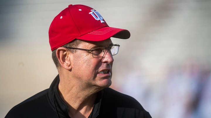 Indiana Head Coach Curt Cignetti during spring practice at Memorial Stadium on Tuesday, March 31, 2026.