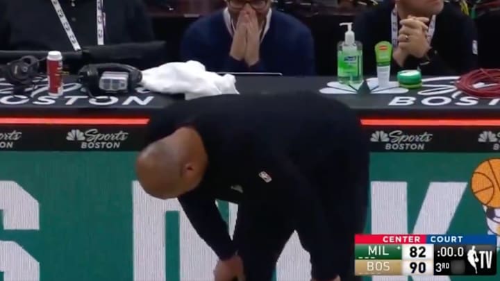 Doc Rivers reacts to Payton Pritchard’s latest buzzer-beater. Doc Rivers reacts to Payton Pritchard’s latest buzzer-beater.