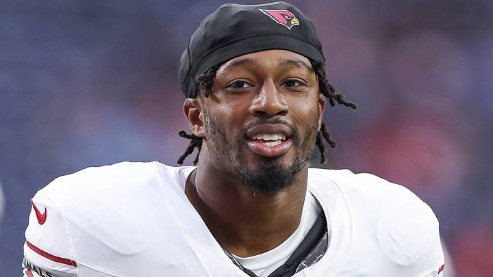 Nov 19, 2023; Houston, Texas, USA; Arizona Cardinals linebacker BJ Ojulari (18) before the game against the Houston Texans at NRG Stadium. 
