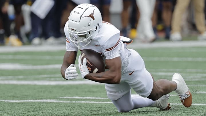 Future Packers wide receiver Matthew Golden makes a catch against Michigan. Future Packers wide receiver Matthew Golden makes a catch against Michigan.