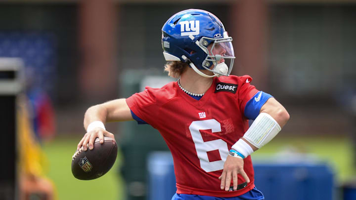 New York Giants quarterback Jaxson Dart. 