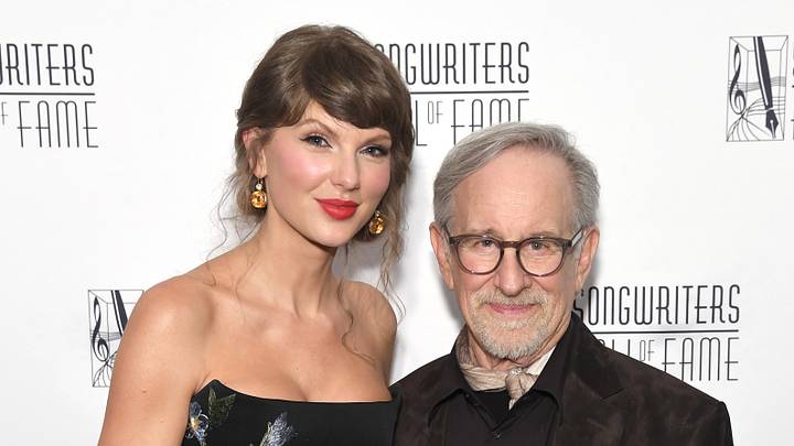 Taylor Swift and Steven Spielberg at 2026 Songwriters Hall Of Fame Induction Ceremony