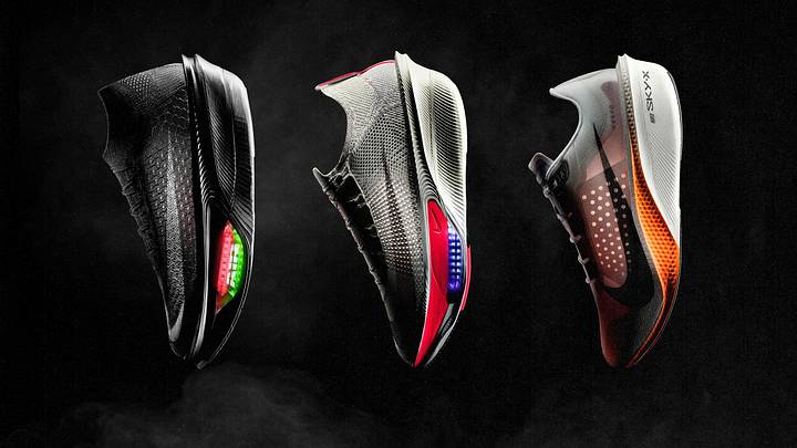 The Nike Apex, Alphafly 4 and Swooshfly. 