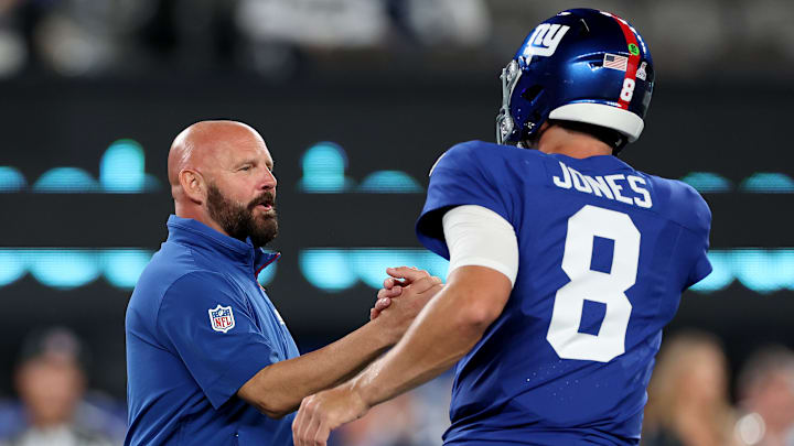 Brian Daboll, Daniel Jones, Dallas Cowboys v New York Giants