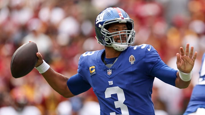Russell Wilson of the New York Giants Russell Wilson of the New York Giants
