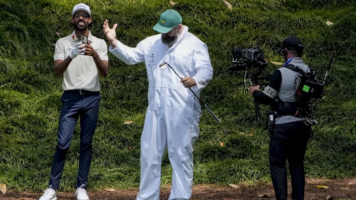 Jason Kelce played a big part in ESPN’s coverage of the Masters Par-3 Contest on Wednesday.