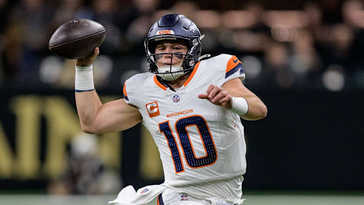 Denver Broncos quarterback Bo Nix.