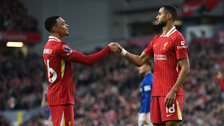 Liverpool are leading the table by six points Liverpool are leading the table by six points